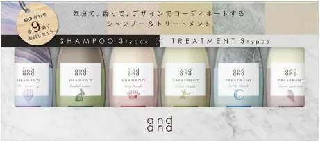 andand 6 Mini Bottles Trial Set [Experience all 9 combinations at once] J: 6 Mini Bottles Trial Set (Shampoo/Treatment 45ml x 3)