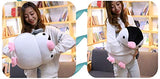 COSMOSK Penguin Plush Cute Big Small Extra Large (GreyPink, Small)
