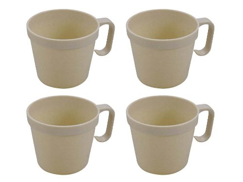 Captain Stag MP-101 Outdoor Cups (AntibacterialSet of 4), Sun March Holiday Joy Stacking Cup, 8.1 fl oz (230 ml)