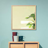 Shiokawa Komeido Wall Mirror Fill Square W17.7 x D1.2 x H17.7 inches (W450 x D30 x H450 mm), Mirror Size (W x H) 16.9 x 16.9 inches (430 x 430 mm) NA 036