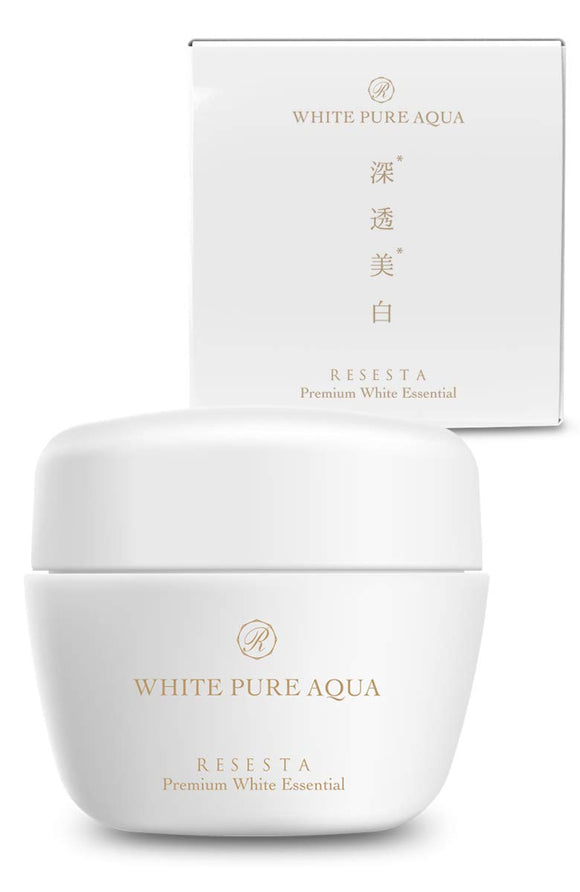 WHITE PURE AQUA Whitening Cream Glycyrrsan 2K Arbutin Darkening Countermeasure Pigmentation Firmness Anti-Wrinkle Aging Care RESESTA 40g Made in Japan