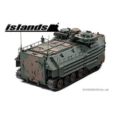 islands IS430012 1/43 Ground Self-Defense Force Amphibious Car AAV7 Finished Product