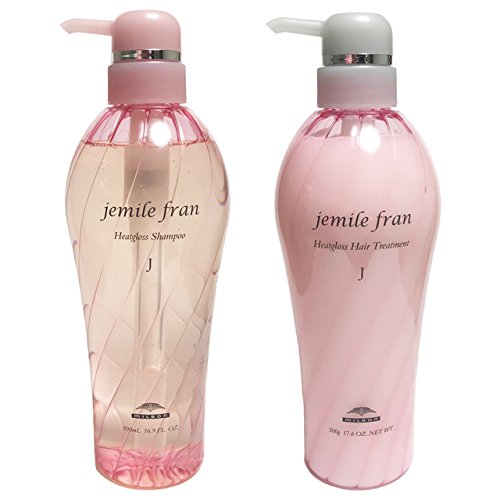 Milbon Jemile Fran Heat Gloss J Shampoo 500ml Treatment 500g Set [jemile fran]
