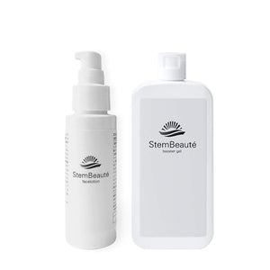 StemBeaute Face Lotion 80ml & Booster Gel Set All-in-one Gel Essence Human Stem Cell Aging Culture Lotion