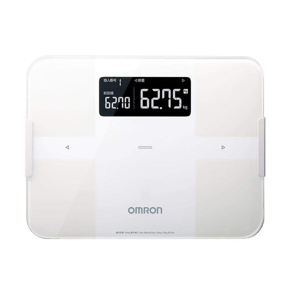 OMRON HBF - 256T Body Weight and Composition Scale, Supports OMRON connect, whites