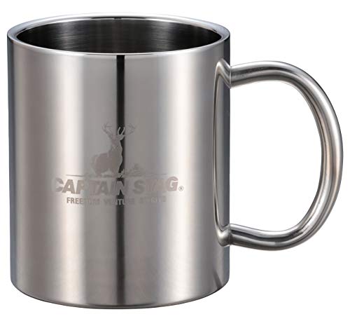 Captain Stag (CAPTAIN STAG) Outdoor Cup Mug Mug Tumbler Double Stainless Hollow Double Structure Stainless Steel New Palau UH-2006 250ml UH-2007 350ml