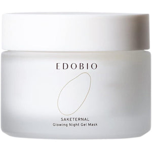 EDOBIO Glowing Night Gel Mask Sleeping Mask Drying Moisturizing Cream [Lactic acid bacteria fermented sake lees extract] Additive-free night mask Made in Japan 44g