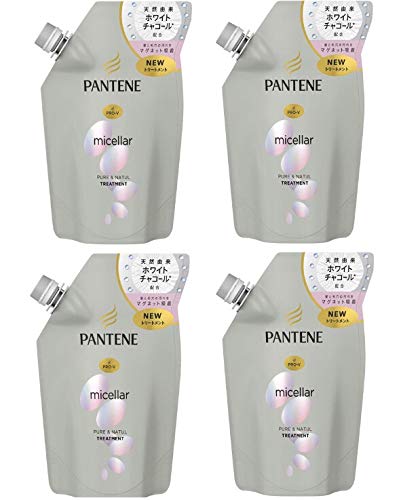 Pantene Treatment Micellar Pure & Natural Refill [350g x 4 pieces]