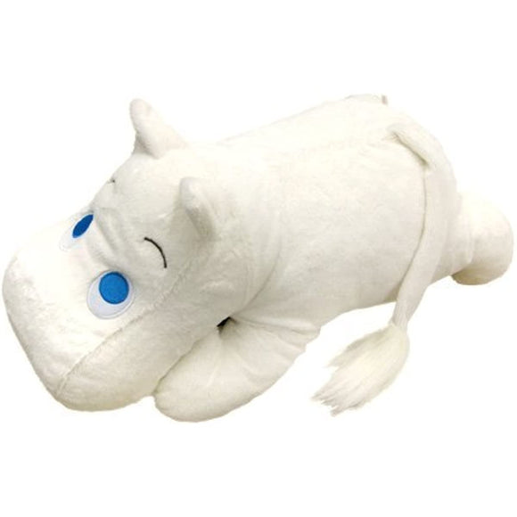 Moomins Relaxation Huggable Pillow, Stuffed Toy, Total Length 21.7 inches (55 cm), Off White