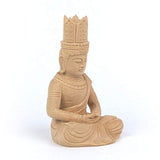 Kurita Buddha Statue Brand (Nyorai) Dainichi Nyorai Sitting Statue 2.0 Inch Body Only (Total Height 3.3 inches (8.5 cm), Width 2.4 inches (6 cm), Depth 2.0 inches (5 cm)), Cypress Wood High Quality Wood