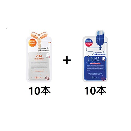 Genuine Product 1010 Mediheal Mediheal N.M.F Aquaring Ample Mask EX (10 Pieces) Vita Lightbeam Bitter Light Beam Essential Mask Pack EX (10 Pieces)