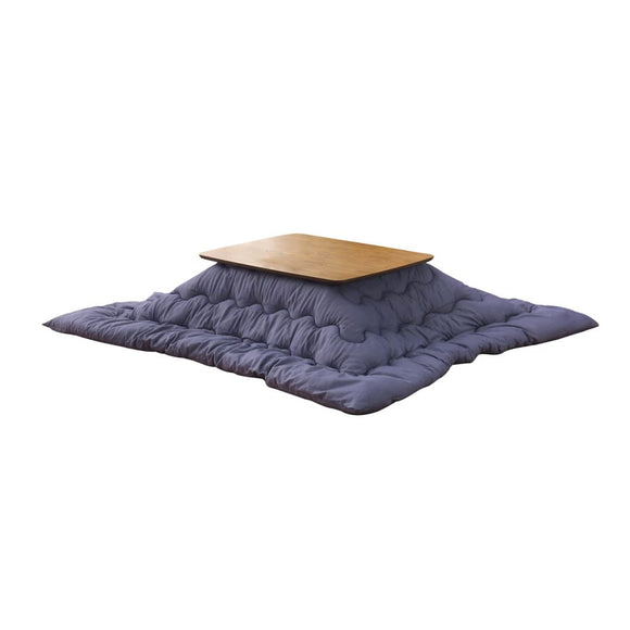 Comforea Kotatsu Comforter, Denim Pattern, Knit Material, 100% Cotton, Antibacterial, Odor Resistant, Rectangle, 80.7 x 112.8 inches (205 x 285 cm), Soft Texture, Low Formaldehyde, Stylish, NV