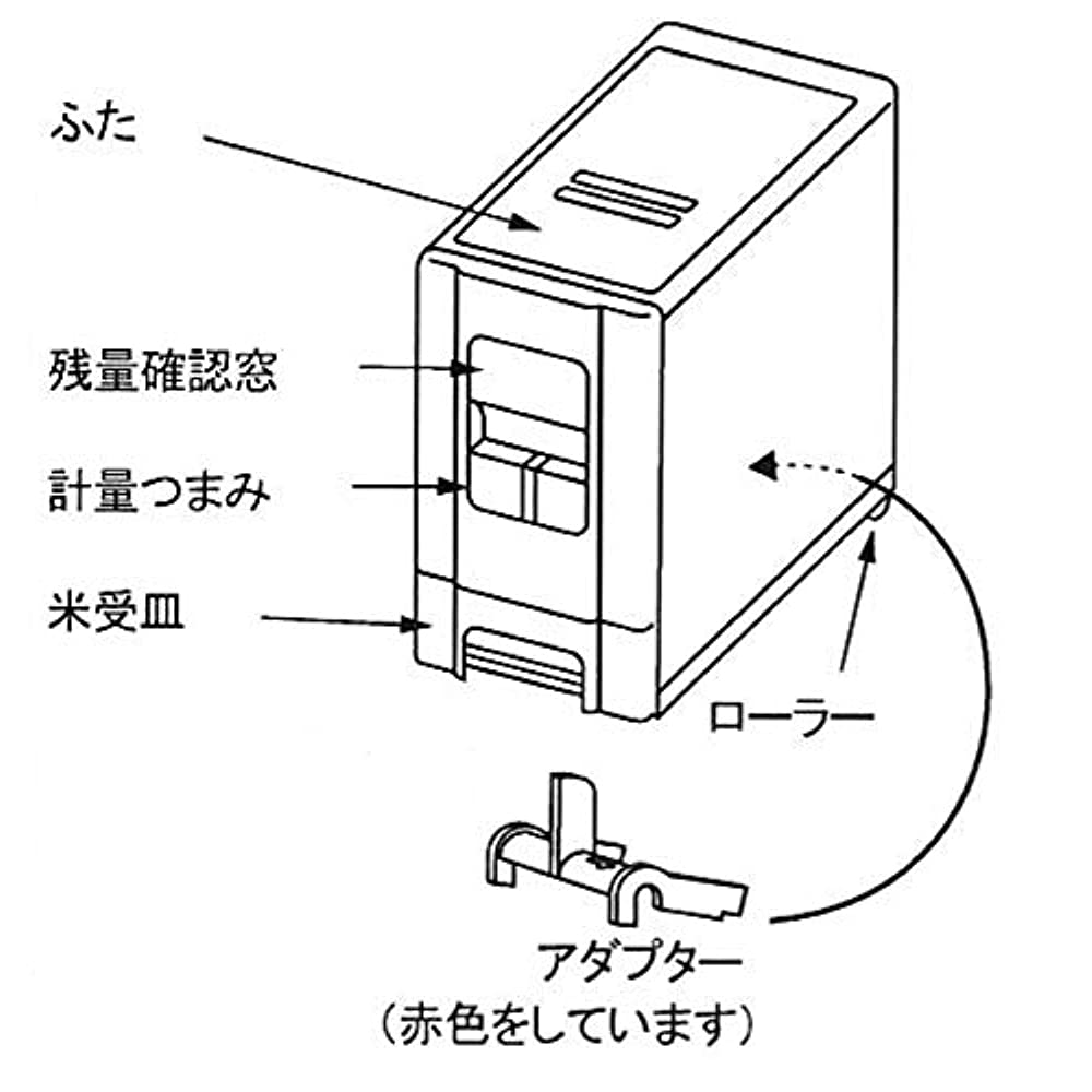 SAMICK RB-100-2 Compact Rice Dispenser, 13.2 lbs (6 kg), Stationary Ty ...