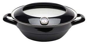 Fuji Hollow Tempura Pot 24cm with Thermometer 2.8L TPY-24 BK