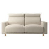 MUJI 82583809 212:2.5 Seater Cover Beige Washed Cotton Canvas Sofa Body 2.5 Seater Feather Pocket Coil for High Back