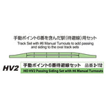 KATO HO Gauge Unitrack HV2 Manual Point 6 Waiting Line Set 3-112 Model Railway Rail Set