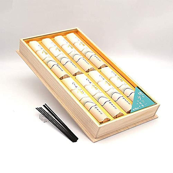 Kaoru Longlasting Hall For Incense Sticks Pearl Treasure Paulownia Box, 50-Pack Short Equal 8 Kaido 3-Pack, # 742
