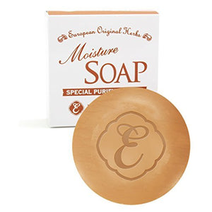 EPORASHE Moisture Soap (80g) Additive-Free Soap Atopic Skin Sensitive Skin White Clay Formula Pore Tightening Satis Pharmaceutical