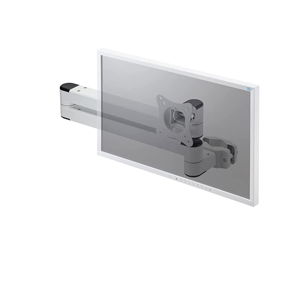 Sanwa Supply CR-LA361 Horizontal Long Monitor Arm with Post Mounting ...