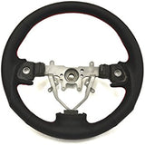 DAMD (Damd) Subaru Steering SS358-S (L) Black Leather x Red Stitch [SS358SL1]