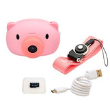 Hi-Tech Heliway HWC11-PK Mini Kids Camera, Baby Pig, Pink