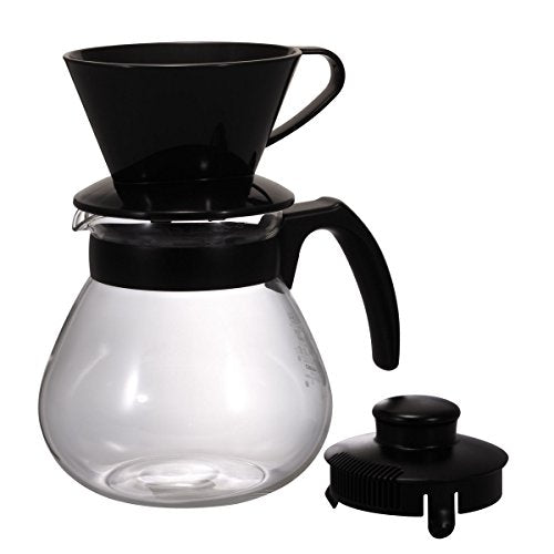 HARIO TCD-100B Teko Coffee Dripper Set, 33.8 fl oz (1,000 ml)