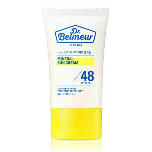 THE FACE SHOP [Dr. Belmeur UV Derma Mineral Sun Cream 50ml] (Dr. Belmeur UV Derma Mineral Sun Cream SPF48 PA+++ 50ml)