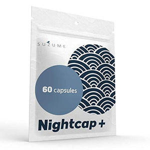Contains Nightcap + Baicalein 18,000mg total. Supplement to rest and relax your mind "Night Cap +" Suzume Purity Certified 30 Days [60 Capsules]
