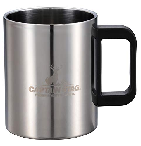 Captain Stag (CAPTAIN STAG) Outdoor Cup Mug Mug Tumbler Double Stainless Hollow Double Structure Stainless Mirror Processed NEW Malay UH-2008 250ml UH-2009 350ml UH-2010 470ml