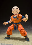 S.H. Figuarts Dragon Ball Z Krillin - The Strongest Man of the Earth - Approx. 4.5 inches (115 mm), PVC ABS Pre-painted Action Figure