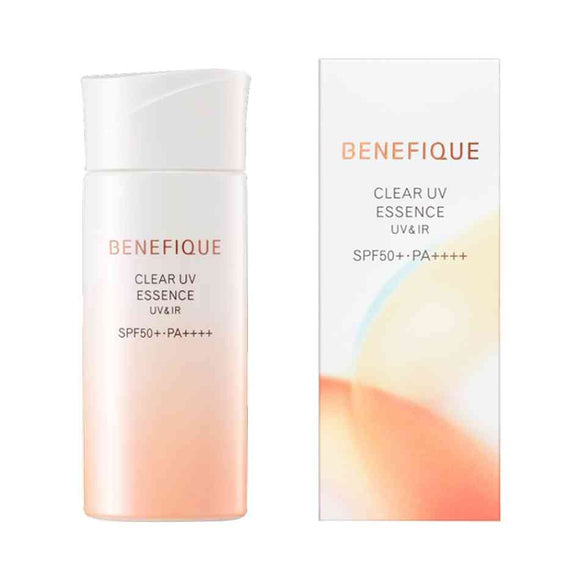 Shiseido Benefique BENEFIQUE Clear UV Essence (UV & IR), SPF 50+, PA+++, 1.7 fl oz (50 ml), Sun Protection