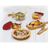 HARIO Home Cooking Set of 5 (Storage Containers x 2, Bowls, Oval Plates, Plates)
