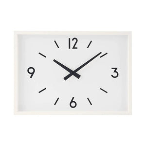 Muji 82928501/MJ-WCJS1 Station Clock, White, Width 12.4 x Depth 1.7 x Height 8.9 inches (315 x 43 x 225 mm)