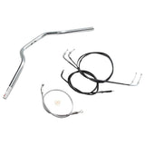 HURRICANE EUROPEAN 3-Type Handle Set Chrome Plated H716-072C