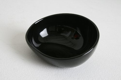 Hario Buhi Plate Point Porcelain Food Bowl for Dogs, 150ml, Black