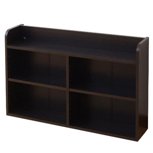 Yamazen BHSR-6090(DBR) Headboard, Width 35.4 inches (90 cm) x Depth 7.9 inches (20 cm) x Height 23.6 inches (60 cm), Cord Thread, Movable Shelves, Bookshelf Rack, Assembly