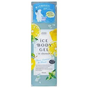 Aroma resort ice foam body gel in shower (clear lemon & mint) 200ml