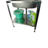 AoYagi Corporation ASN-601 36856 Simple Stainless Steel Sink with Faucet