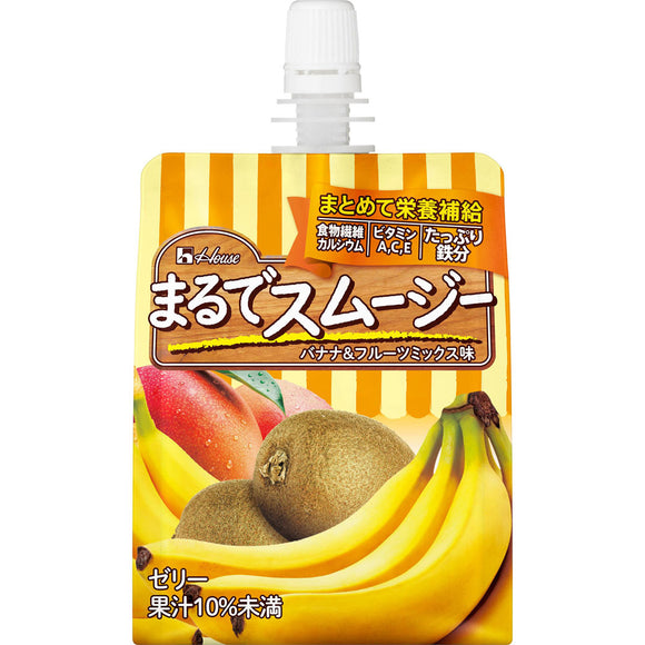 House Wellness Foods Like a smoothie banana & fruit mix flavor pouch 150g