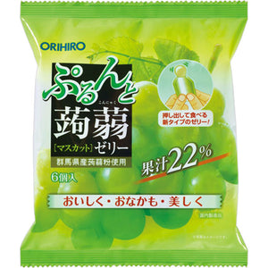 Orihiro Plandu Purun and Konjac Jelly Pouch Muscat 20g x 6