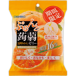 ORIHIRO Prun and Konjac Jelly New Pouch Wenshu Mandarin 20g×6