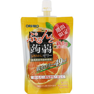 Orihiro Plandu Purun and Konjac Jelly Standing Satsuma Mandarin 130g