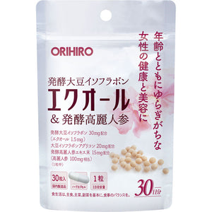 ORIHIRO PRANDU Equol & Fermented Ginseng 30 tablets