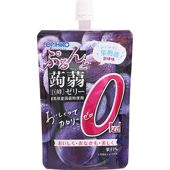 ORIHIRO PLANDU Prunto Konjac Jelly Standing Calorie Zero Kyoho 130g
