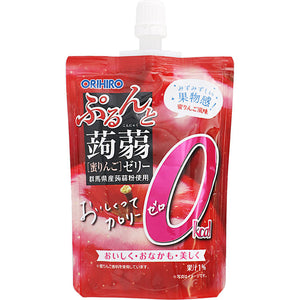 Orihiro Prandu Purun and Konjac Serie Standing Calorie Zero Honey Apple 130g