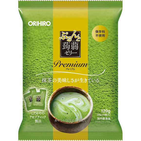 Orihiro Plandu Premium Purun and Konjac Jelly Matcha 20g x 6