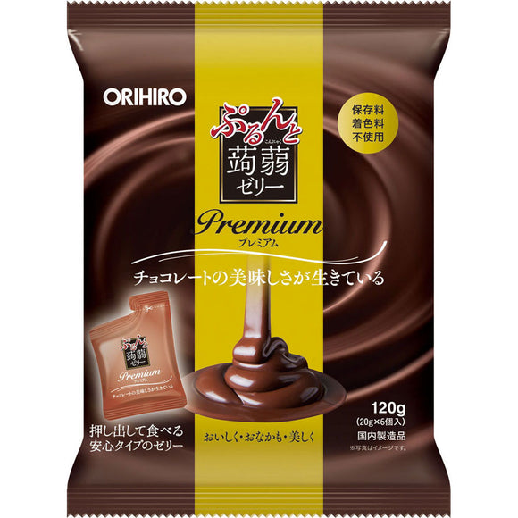 Orihiro Plandu Premium Purun and Konjac Jelly Chocolate 20g x 6