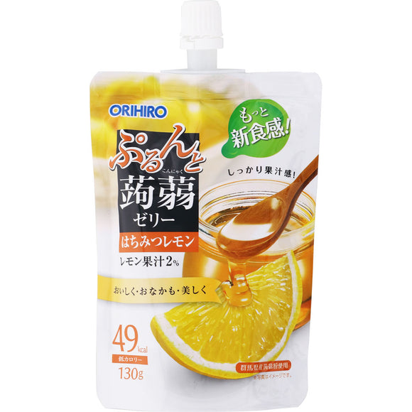 Orihiro Prandu Purun and Konjac Jelly Standing Honey Lemon 130g