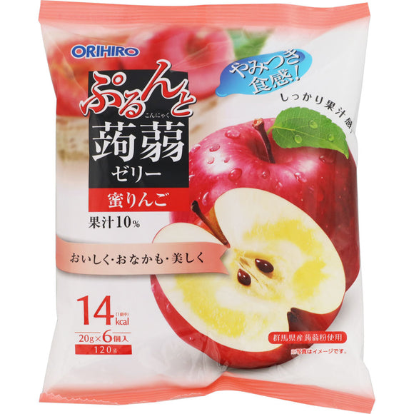 Orihiro Plandu Purun and Konjac Jelly Honey Apple 20g x 6