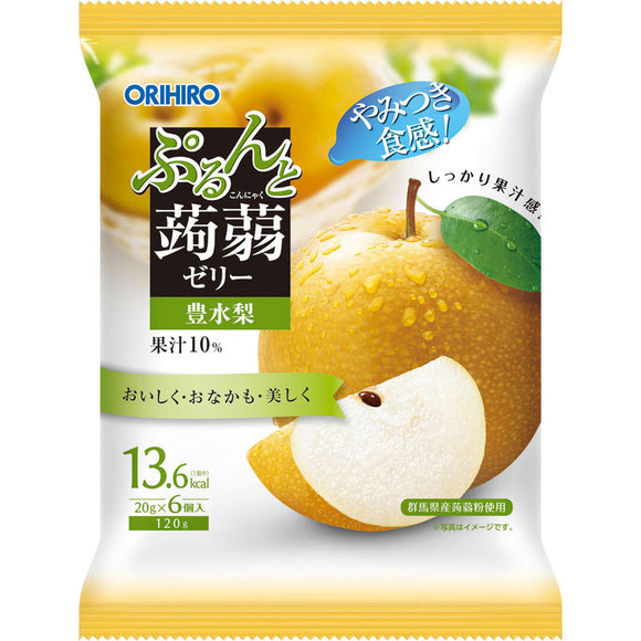 Orihiro Plandu Purun and Konjac Jelly Toyomizu Pear 20g x 6